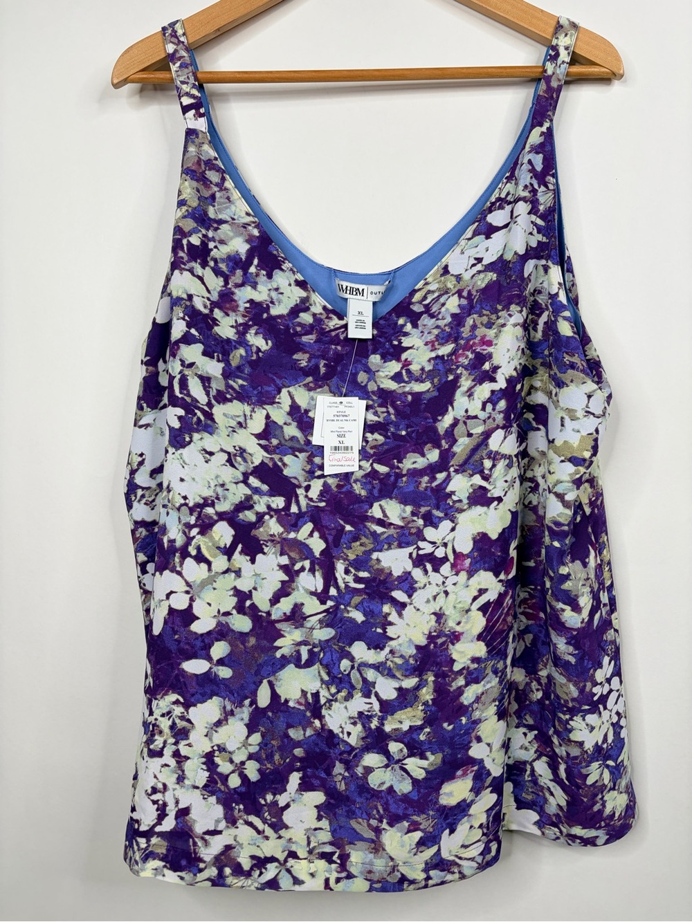 White House Black Market Purple Floral Camisole Tank 0033